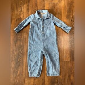 Primary Kids Light Blue Denim Jumpsuit